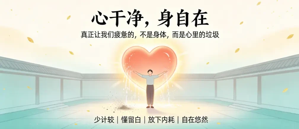 心干净，身自在——少一点计较，便多一分自在；懂得留白，也是一种丰富 - 爱方得推荐阅读