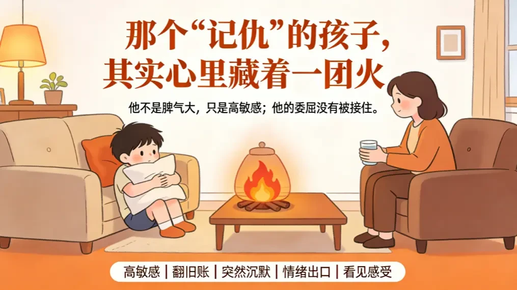 那个“记仇”的孩子其实心里藏着一团火——他不是脾气大，是高敏感 - 爱方得推荐阅读