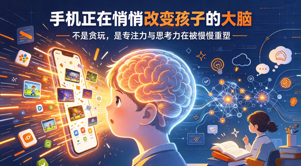 手机正在悄悄让孩子“变笨”，而你还在以为他只是贪玩 - 爱方得