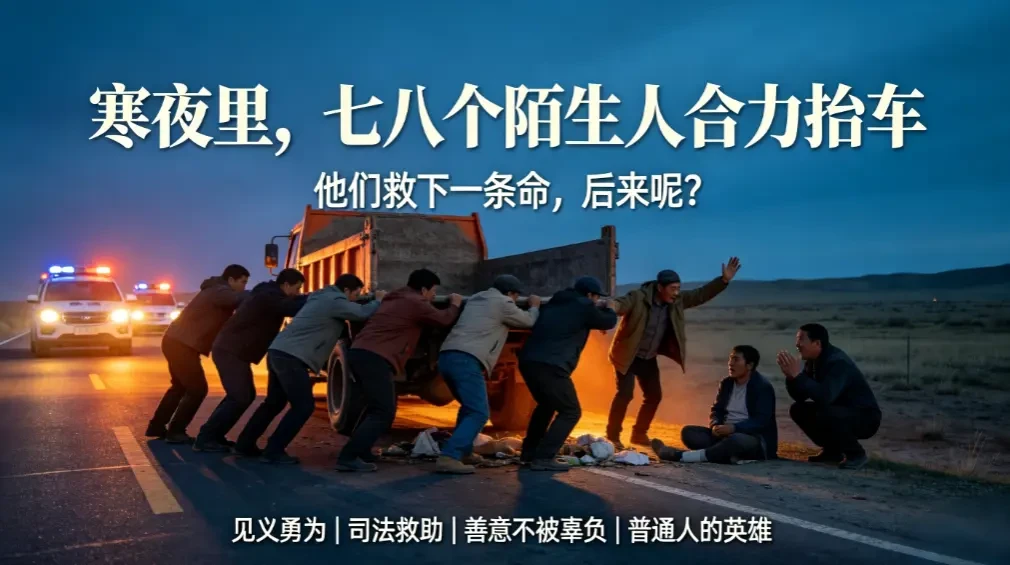 寒夜里七八个陌生人合力抬车救下一条命，后来呢——善意不被辜负的故事 - 爱方得资讯