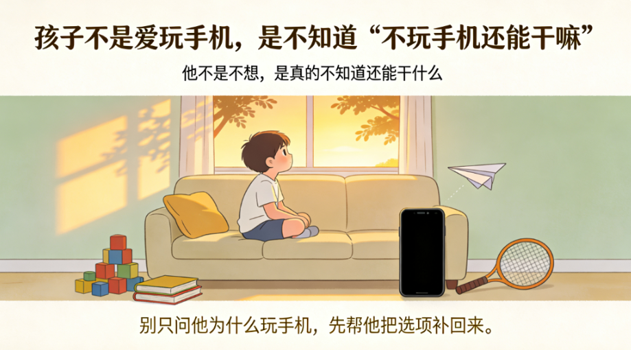 孩子不是爱玩手机，是不知道“不玩手机还能干嘛” - 爱方得