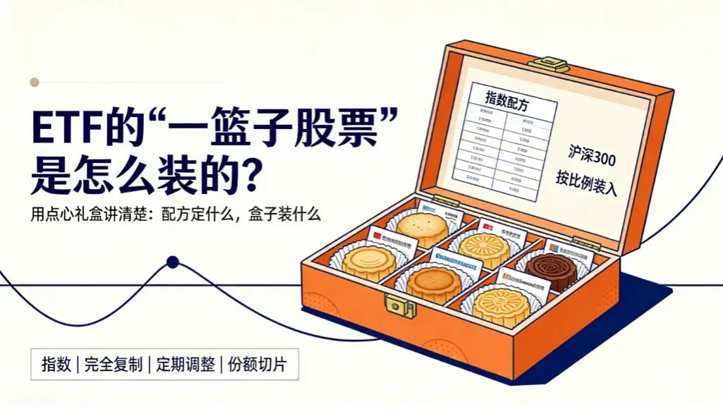 ETF的“一篮子股票”是怎么装的？用点心礼盒做比喻——配方定什么，盒子装什么 - 爱方得推荐阅读
