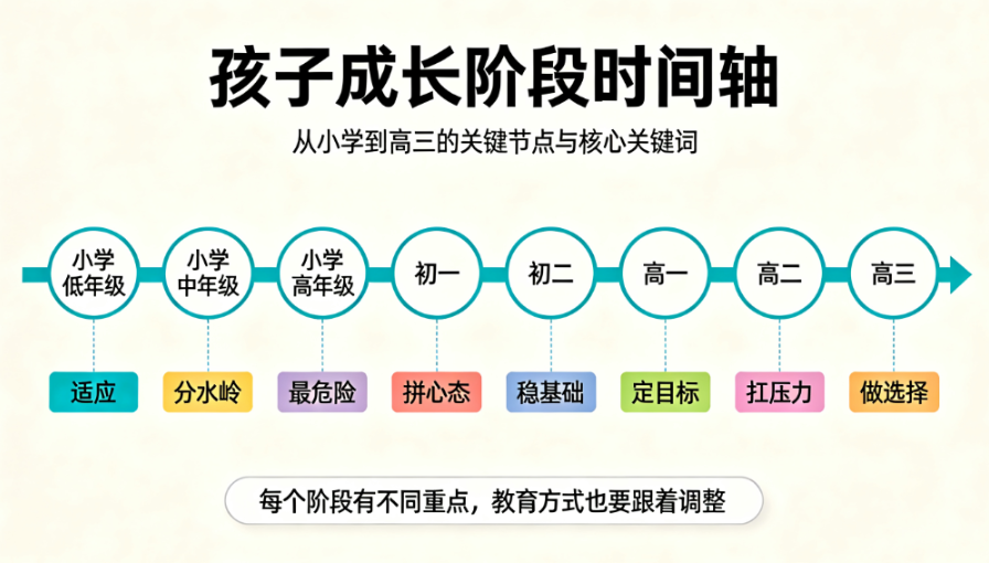 孩子每个阶段最需要什么?这份“成长地图”建议收藏 - 爱方得