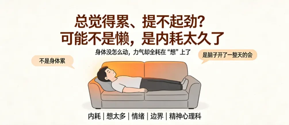 总觉得累、提不起劲？可能不是懒，是内耗太久了 - 爱方得推荐阅读
