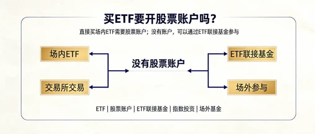 买ETF要开股票账户吗?没有账户怎么办? - 爱方得