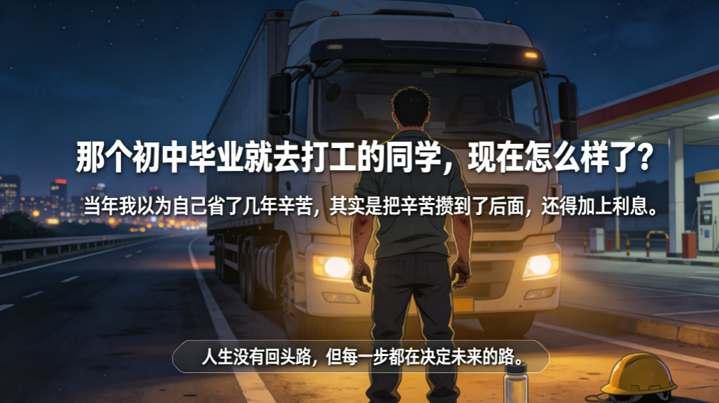 那个初中毕业就去打工的同学，现在怎么样了？ - 爱方得