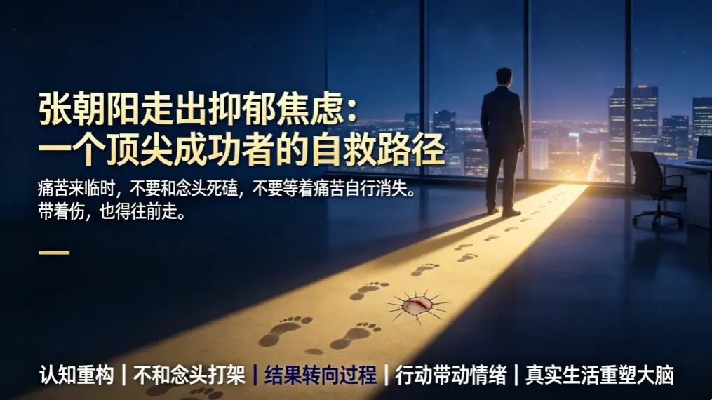 张朝阳走出抑郁焦虑：一个顶尖成功者的自救路径——带着伤，也得往前走 - 爱方得资讯