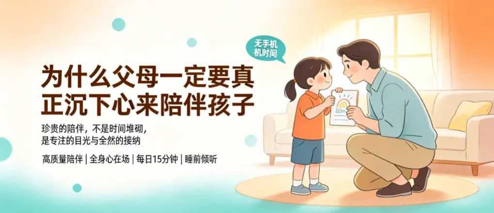 为什么父母一定要真正沉下心来陪伴孩子——珍贵的陪伴,从来不是时间的堆砌 - 爱方得