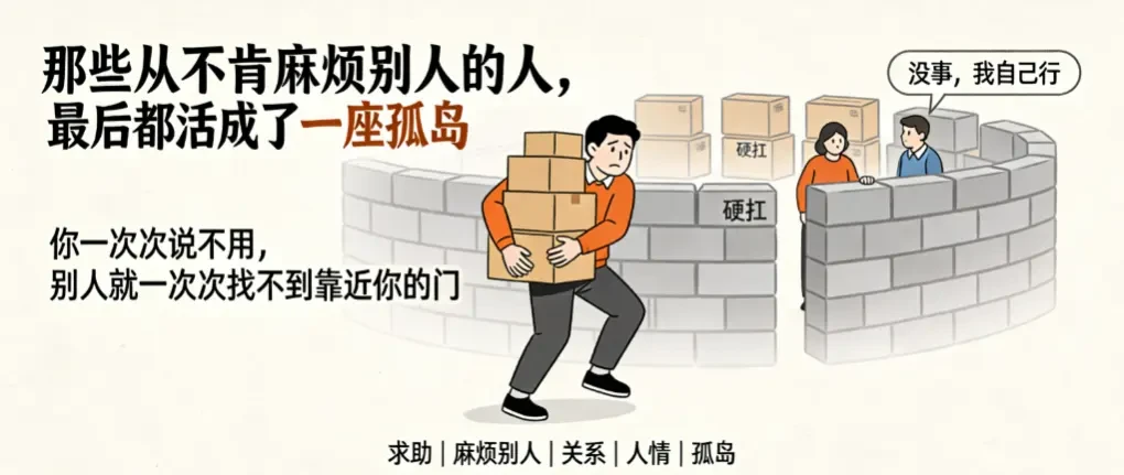 那些从不肯麻烦别人的人,最后都活成了一座孤岛 - 爱方得