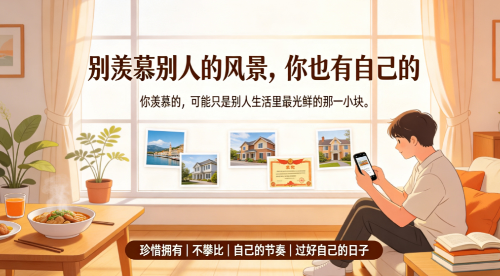 别用别人的半张照片，衡量自己的整个人生 - 爱方得资讯