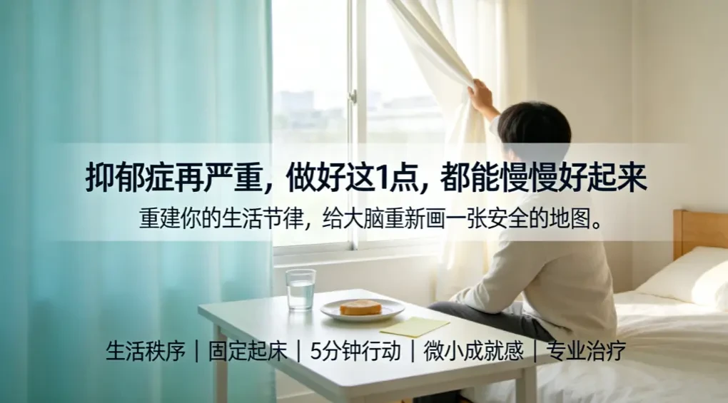 抑郁症再严重,做好这1点,都能慢慢好起来 - 爱方得