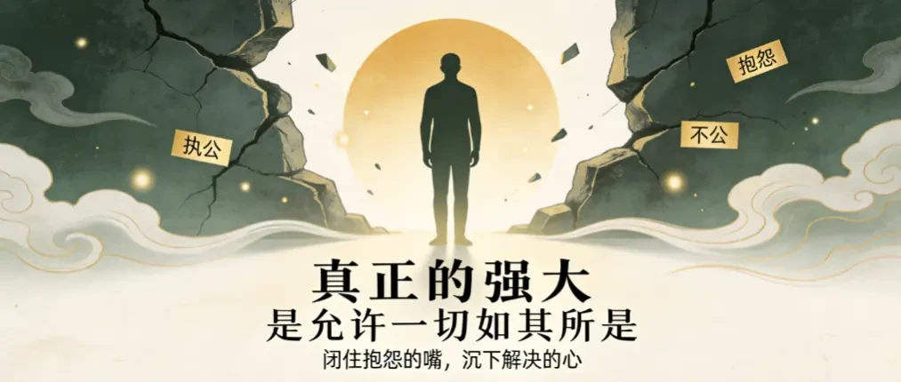 允许一切如其所是——能解决就去解决是能力，不能解决就去承受是坚韧 - 爱方得