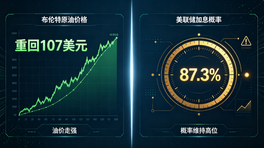 全球市场昨夜今晨:布油重回107美元美联储加息概率87%,8月经济数据今日发布 - 爱方得推荐阅读