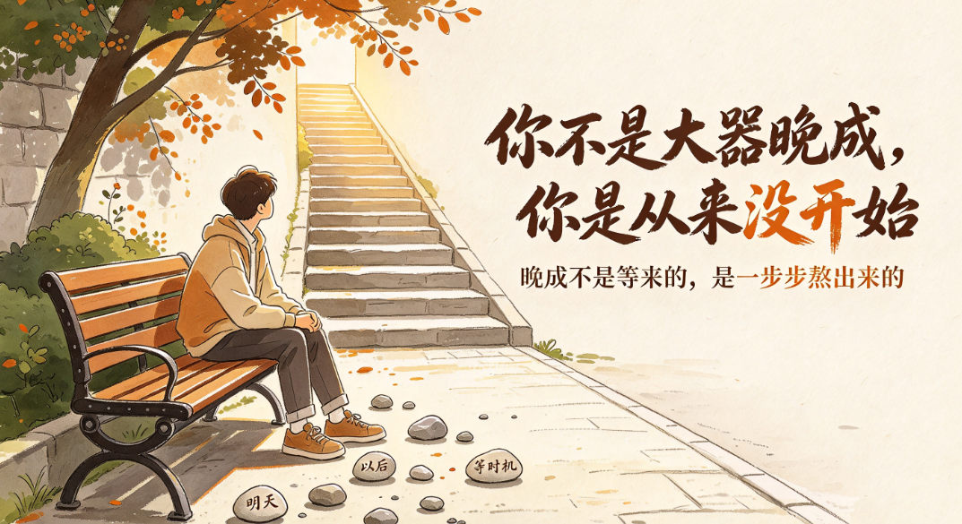 你不是大器晚成你是从来没开始——“晚成”不是等来的，是熬来的 - 爱方得