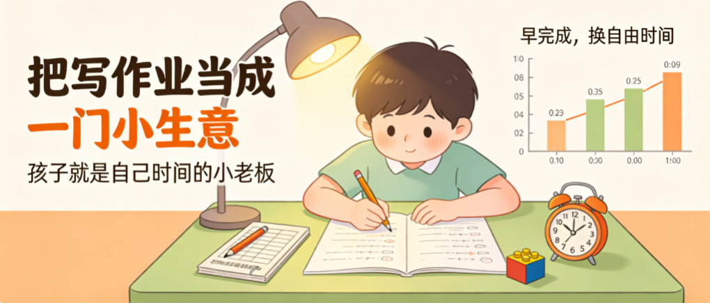把写作业当成一门小生意，讲给拖拉的孩子听 - 爱方得资讯