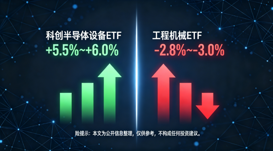 科创半导体设备ETF集体飙涨近6%,工程机械与农业承压回调 - 爱方得