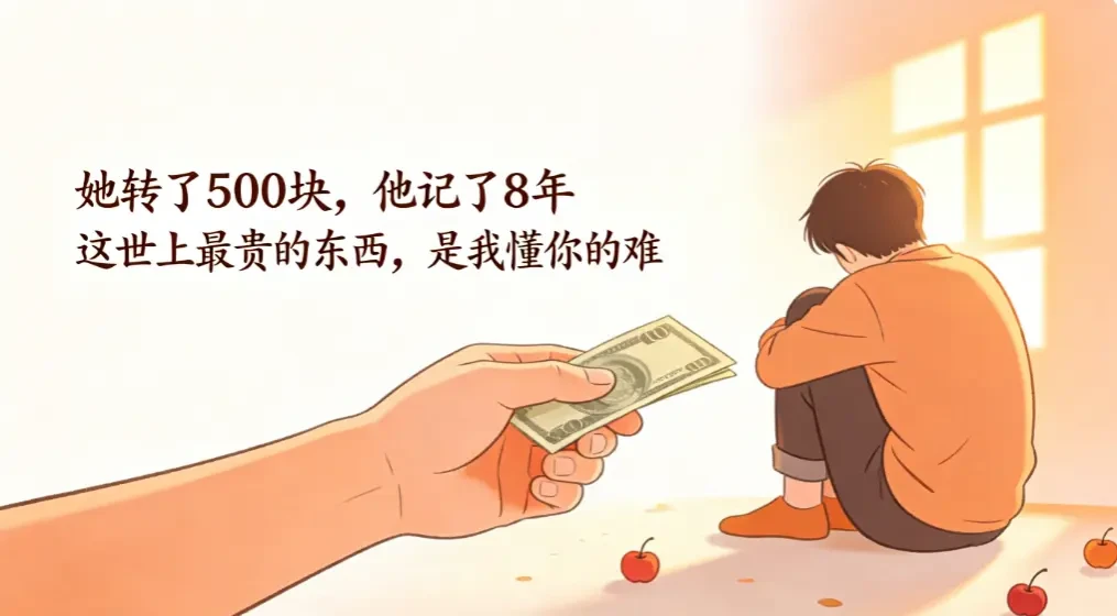 她转了500块，他记了8年：这世上最贵的东西，是“我懂你的难” - 爱方得资讯