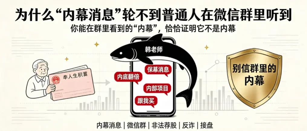为什么“内幕消息”轮不到普通人在微信群里听到 - 爱方得推荐阅读