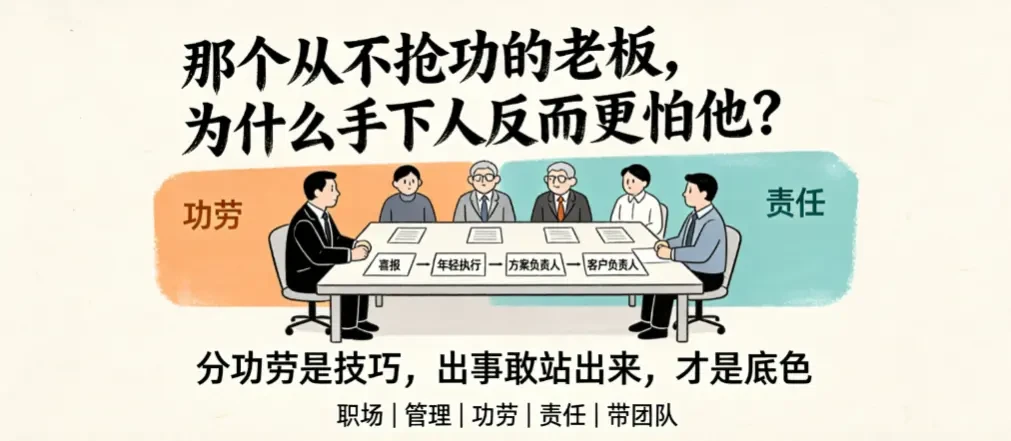 那个从不抢功的老板，为什么手下人反而更怕他？ - 爱方得