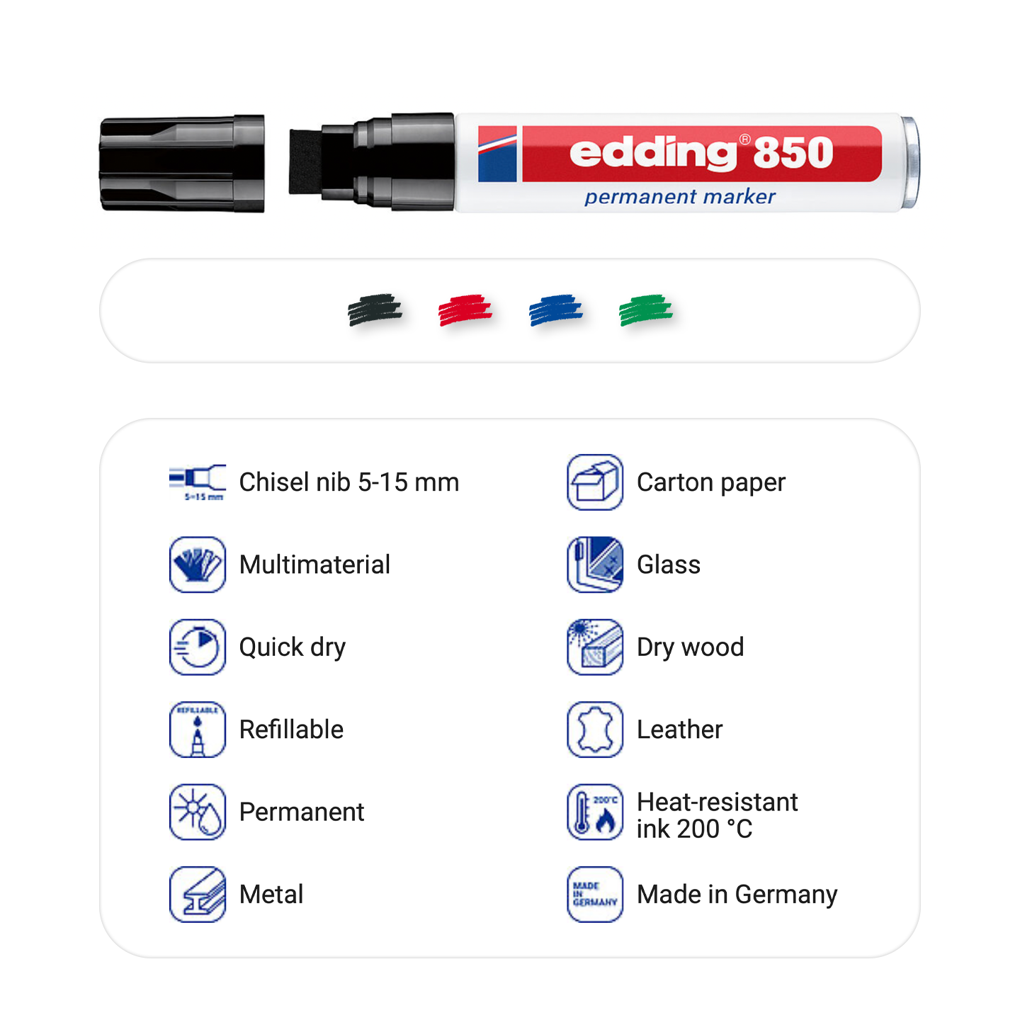 edding 850 permanent marker 