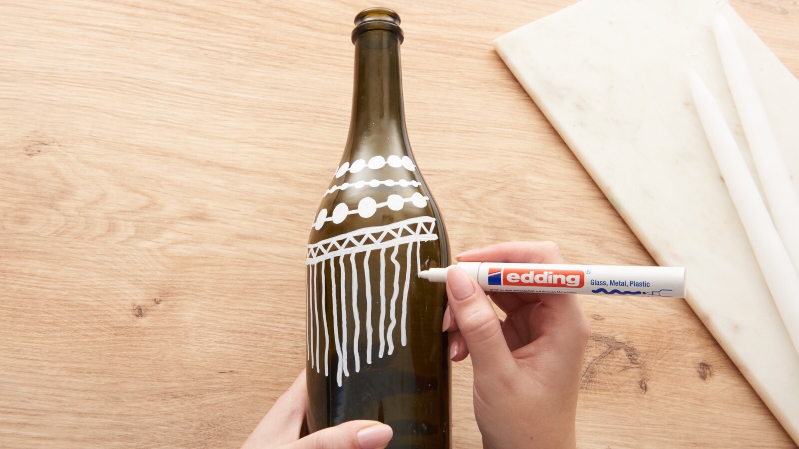 Transform wine bottles into atmospheric lighting accessories