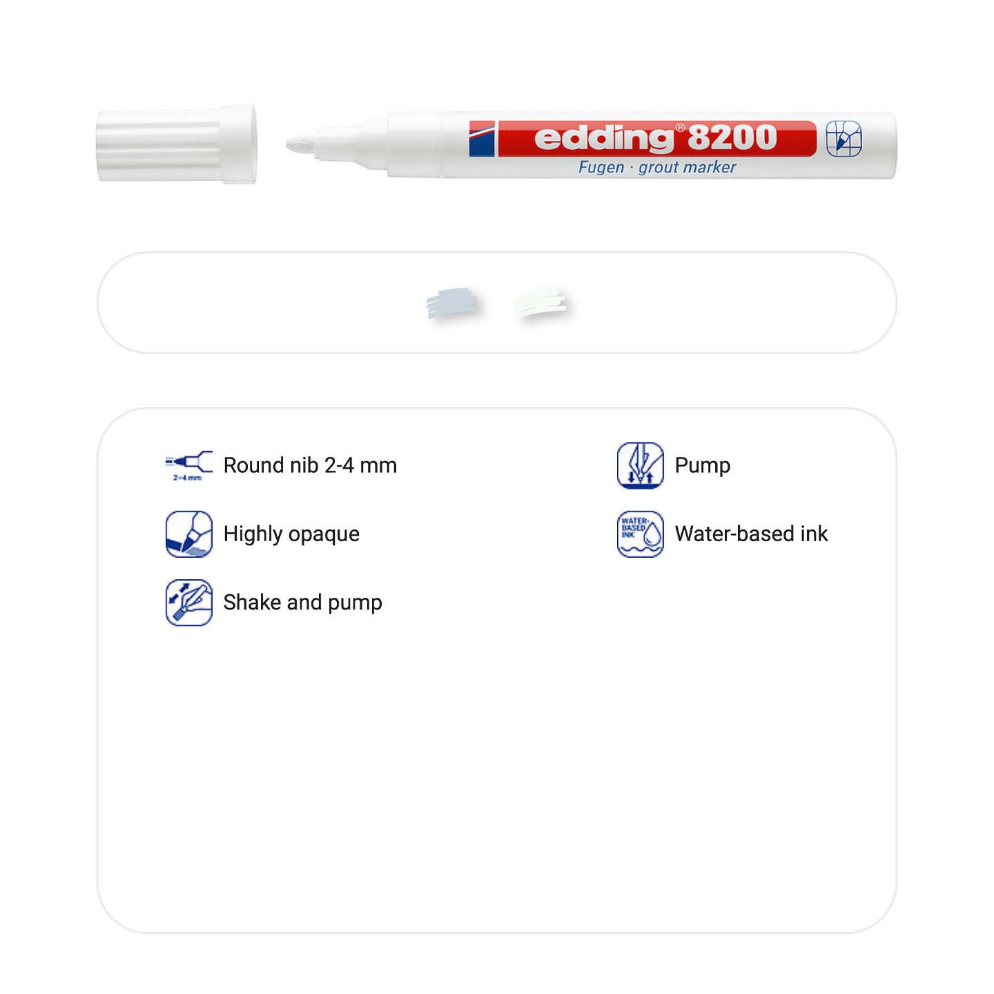 edding 8200 grout marker