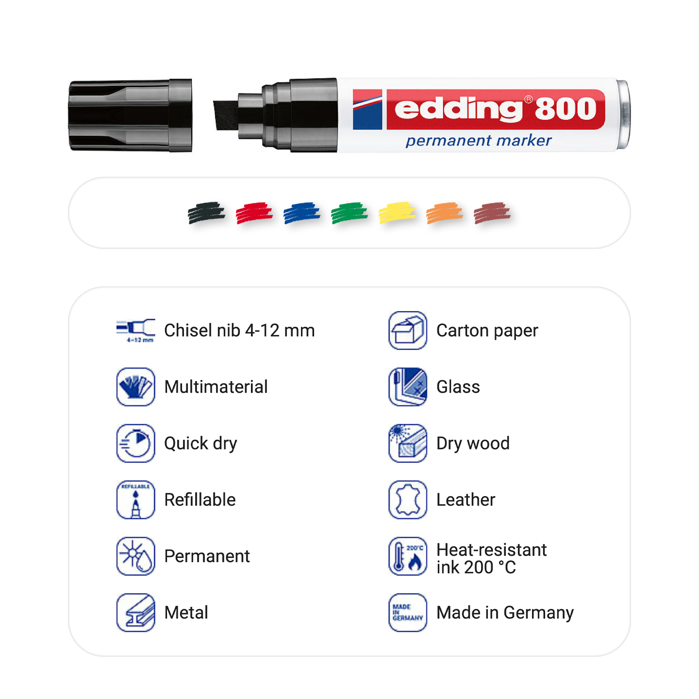 edding 800 permanent marker 