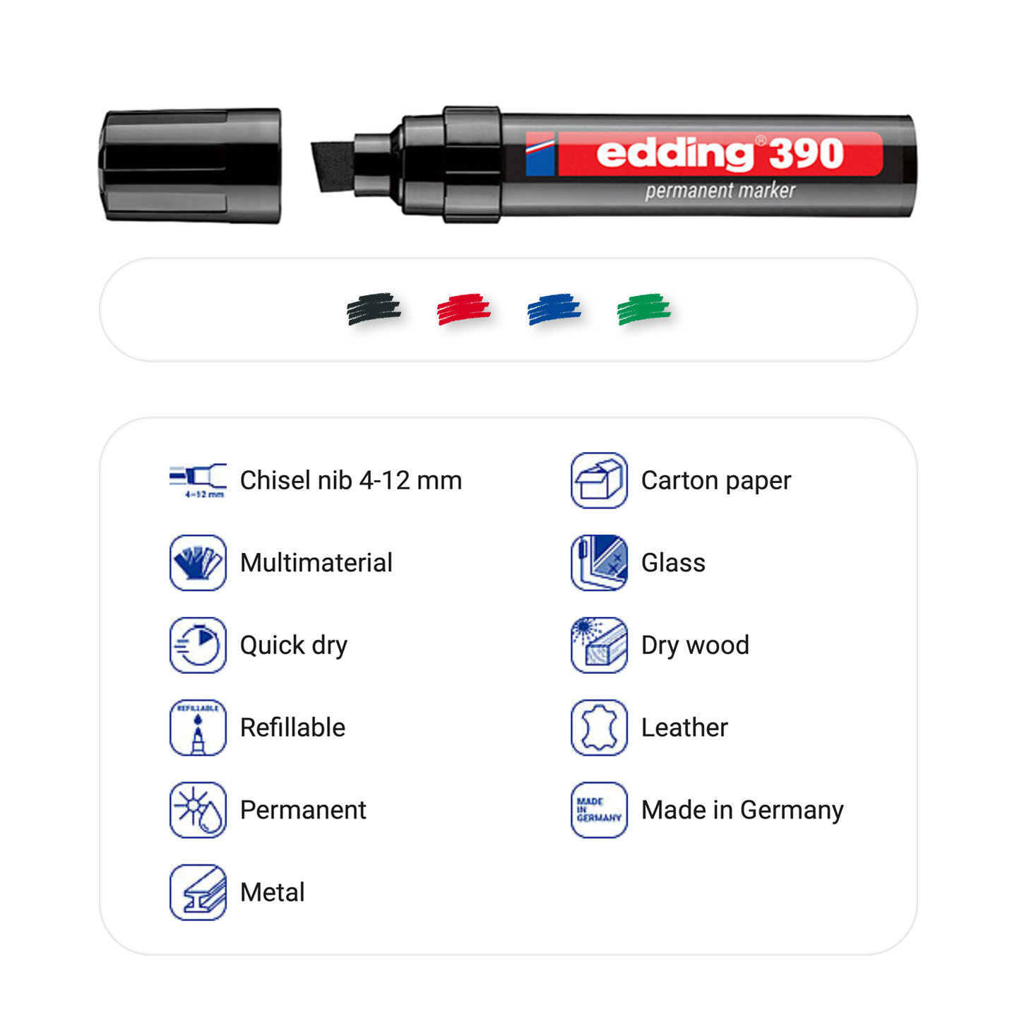 edding 390 permanent marker 