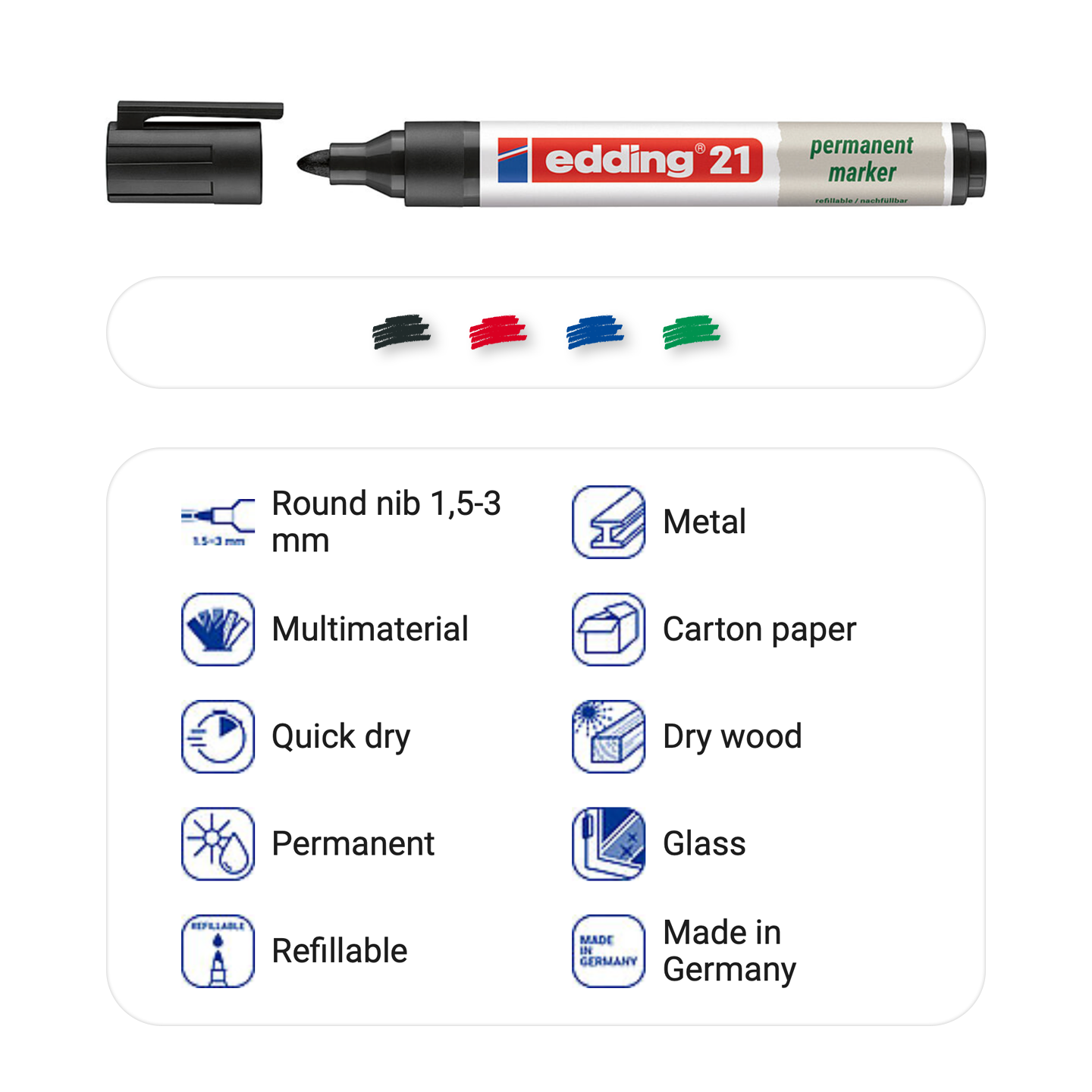 edding 21 permanent marker