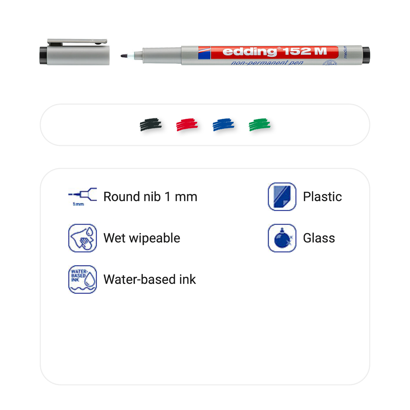 edding 152 M non-permanent pen 