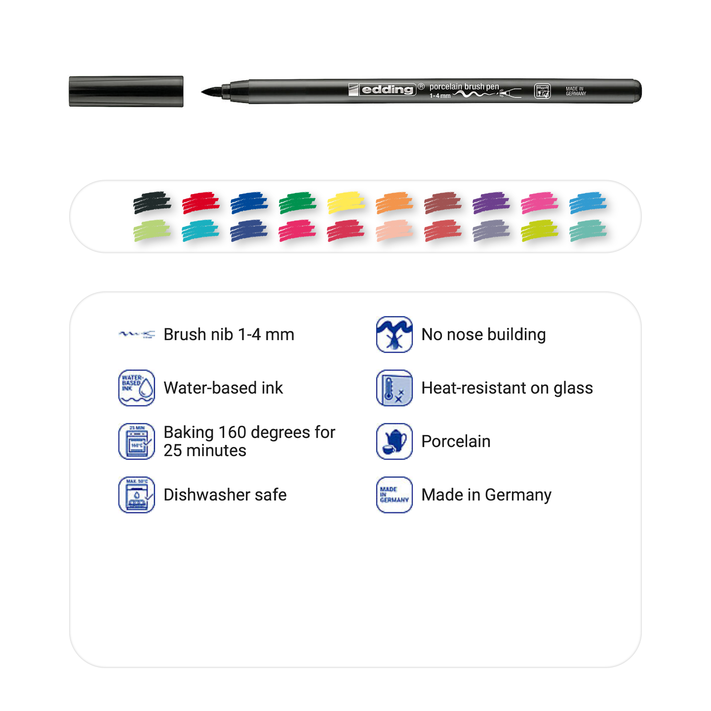 edding 4200 porcelain brush pen
