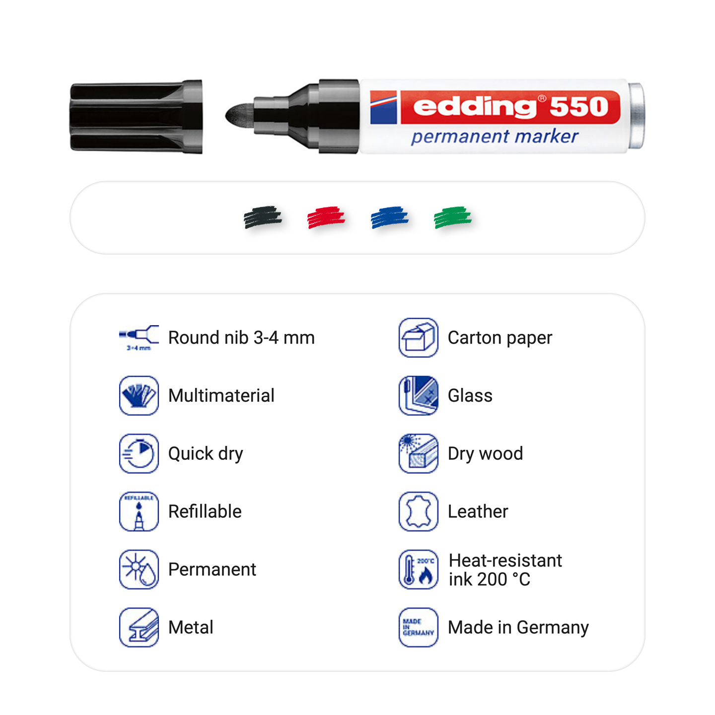 edding 550 permanent marker