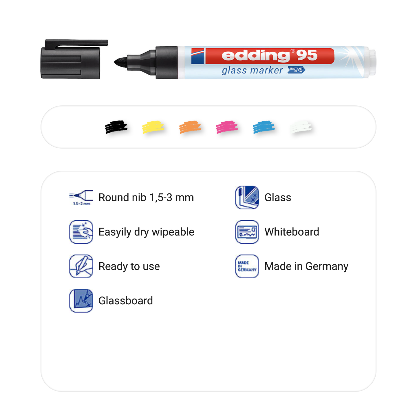 The edding 95 glass marker 