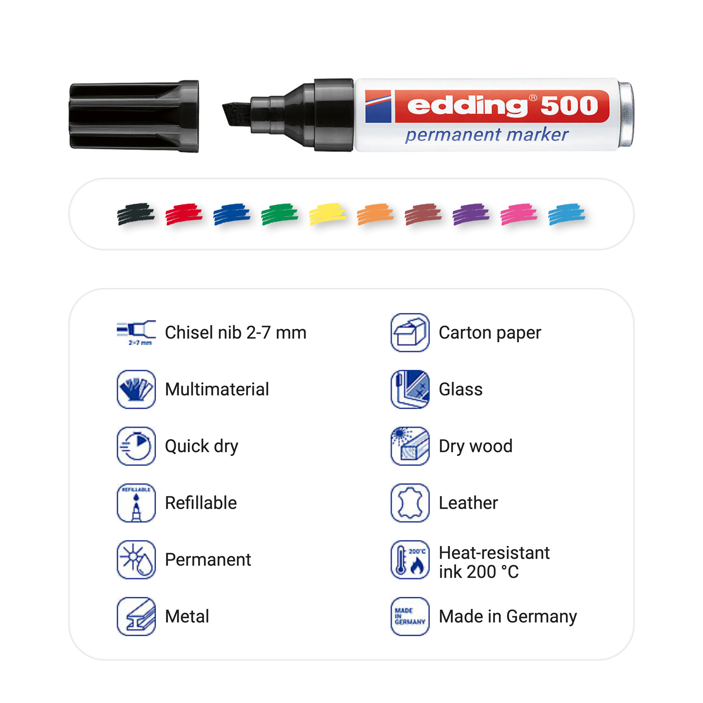 edding 500 permanent marker 