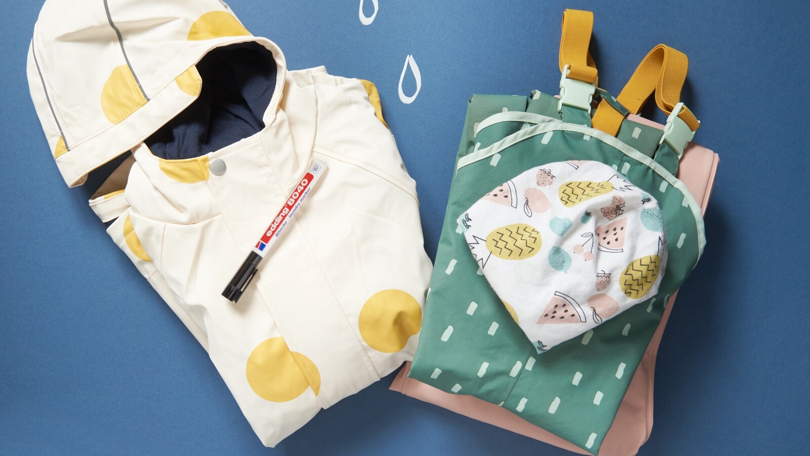 Clearly label your wet-weather gear