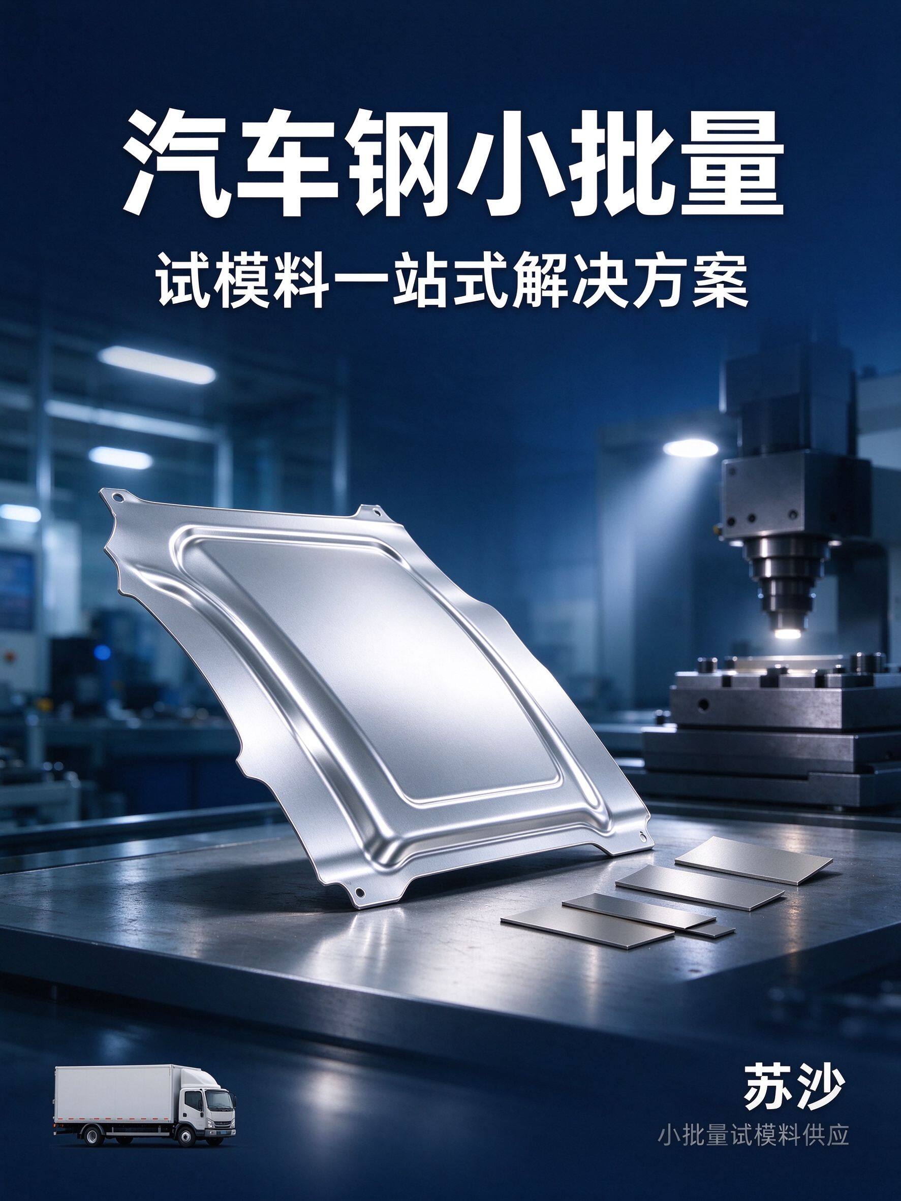 汽车钢小批量试模料一站式解决方案