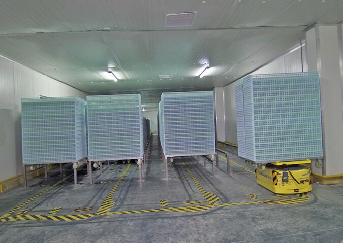 Hatcher Trolley/Basket Logistics System