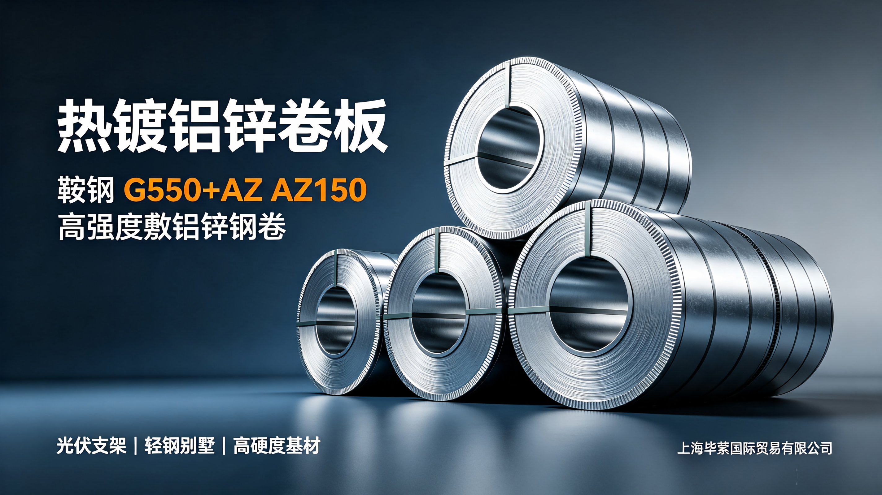 High-Strength Ansteel G550+AZ Aluminum-Zinc Coiled Steel, AZ120, Anti-Corrosion Raw Material for Outdoor Equipment