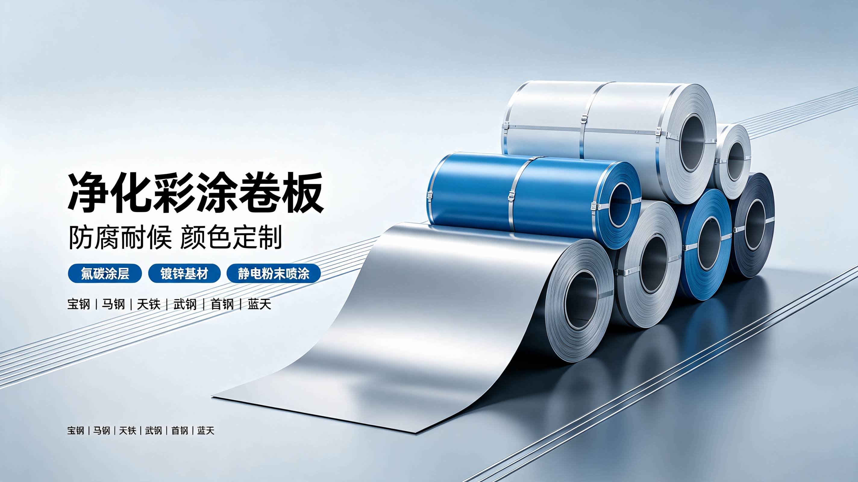 Aluminum-Magnesium-Manganese Purified Coated Coil | High Corrosion-Resistant, Dust-Free Workshop Steel Coil (Fluorocarbon or Polyester Options Available)