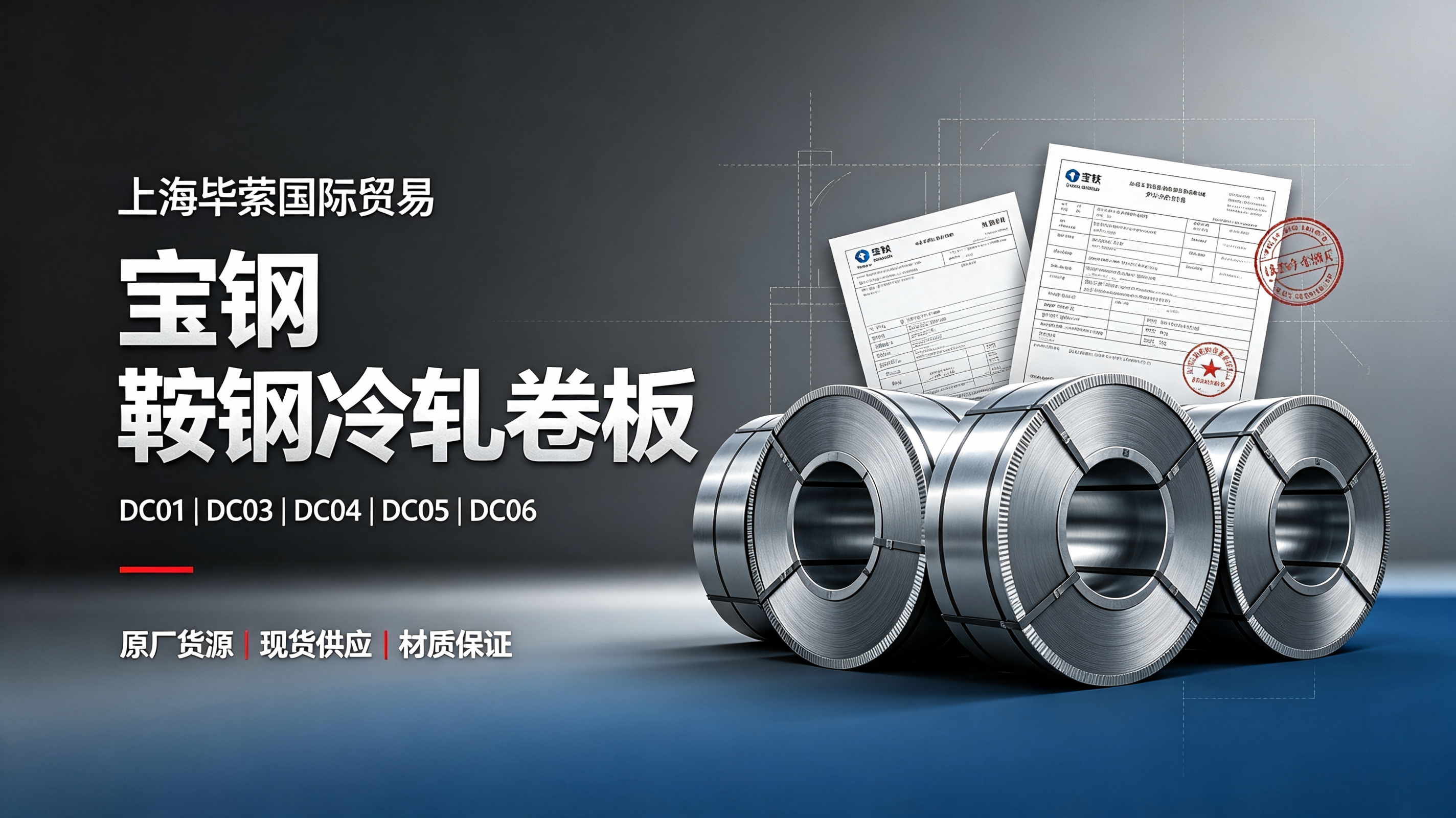 Baosteel Cold Rolled Coil DC01|DC03|DC04|DC05DC06 Full Series Deep Drawing Cold Rolled Steel Sheet - Original Factory Supply