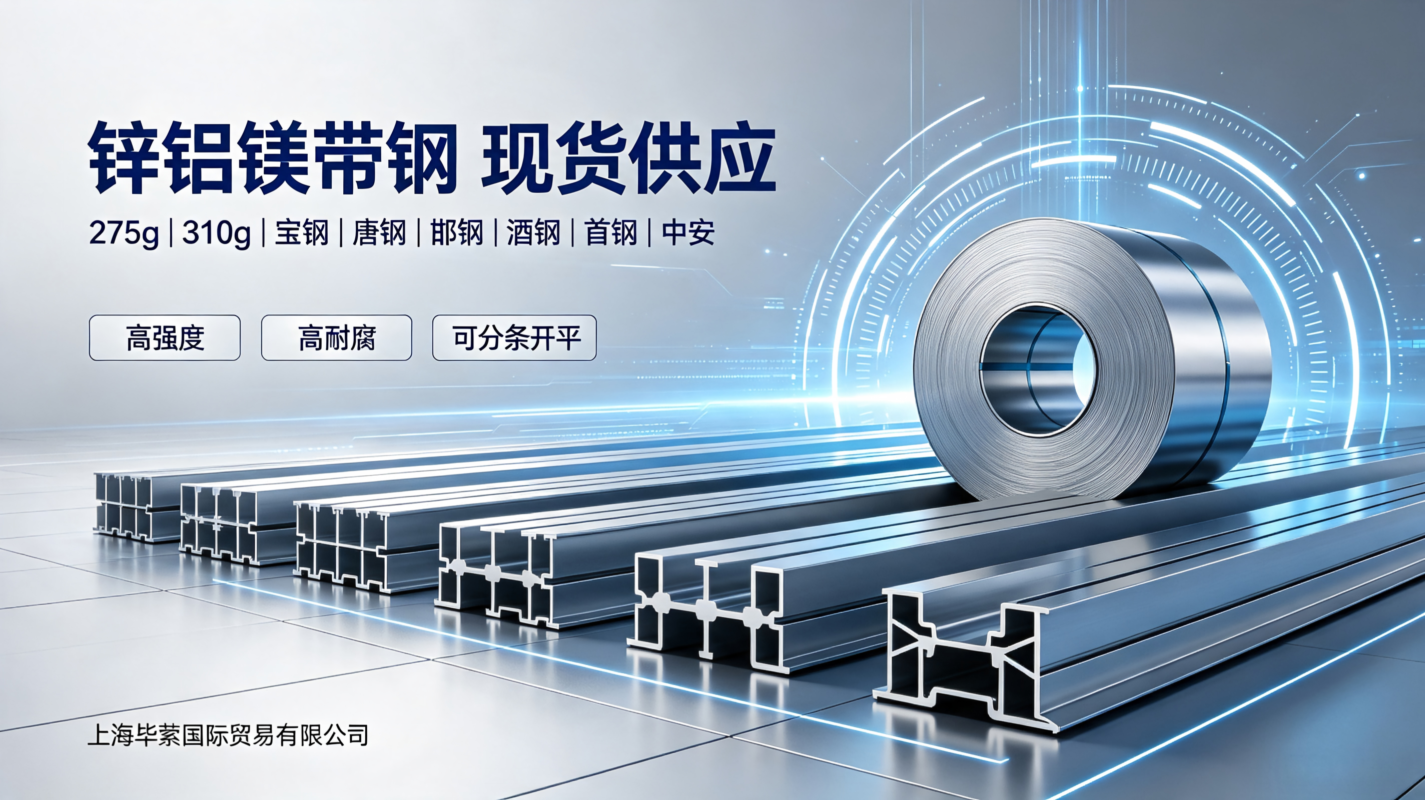 Zinc-Aluminum-Magnesium Strip Slitting DX51D+ZM S350GD+ZM 275g 310g Al-Mg-Zn Narrow Strip