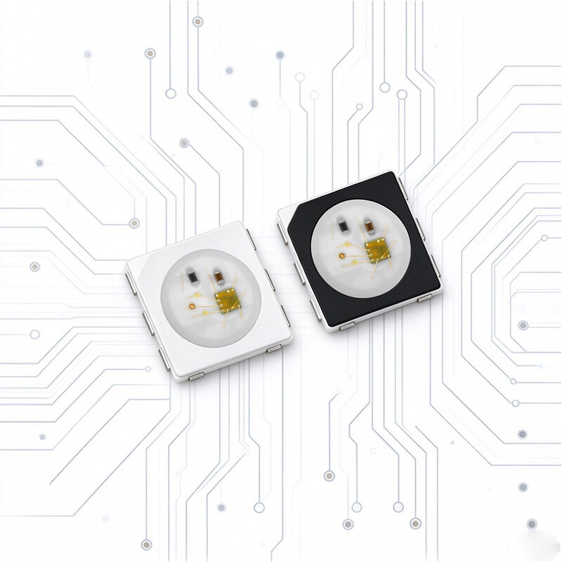 WS2813 5050 Breakpoint Continue Pixel Chip DC5V White black face