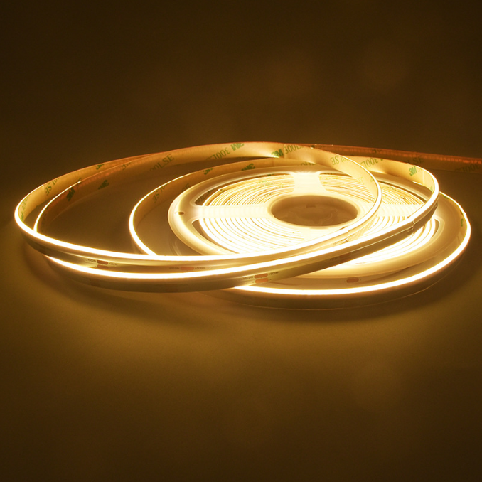 High-CRI COB LED strip demonstrating accurate color reproduction