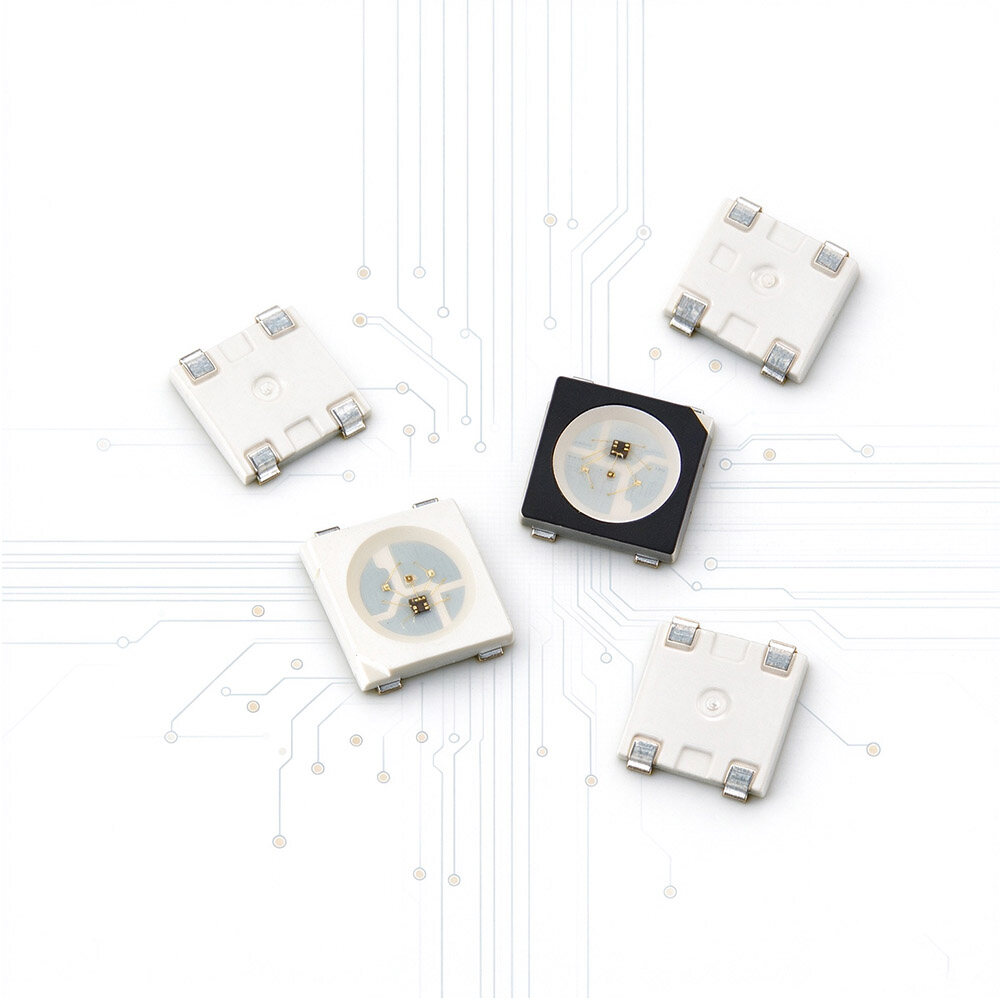 SK6812 WS2812B HD8812 SMD5050 RGB Pixel LED Chip Black and White