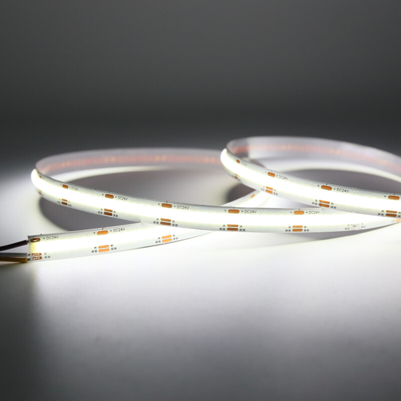 CCT Tunable COB LED Strip 2700K to 6500K 24V