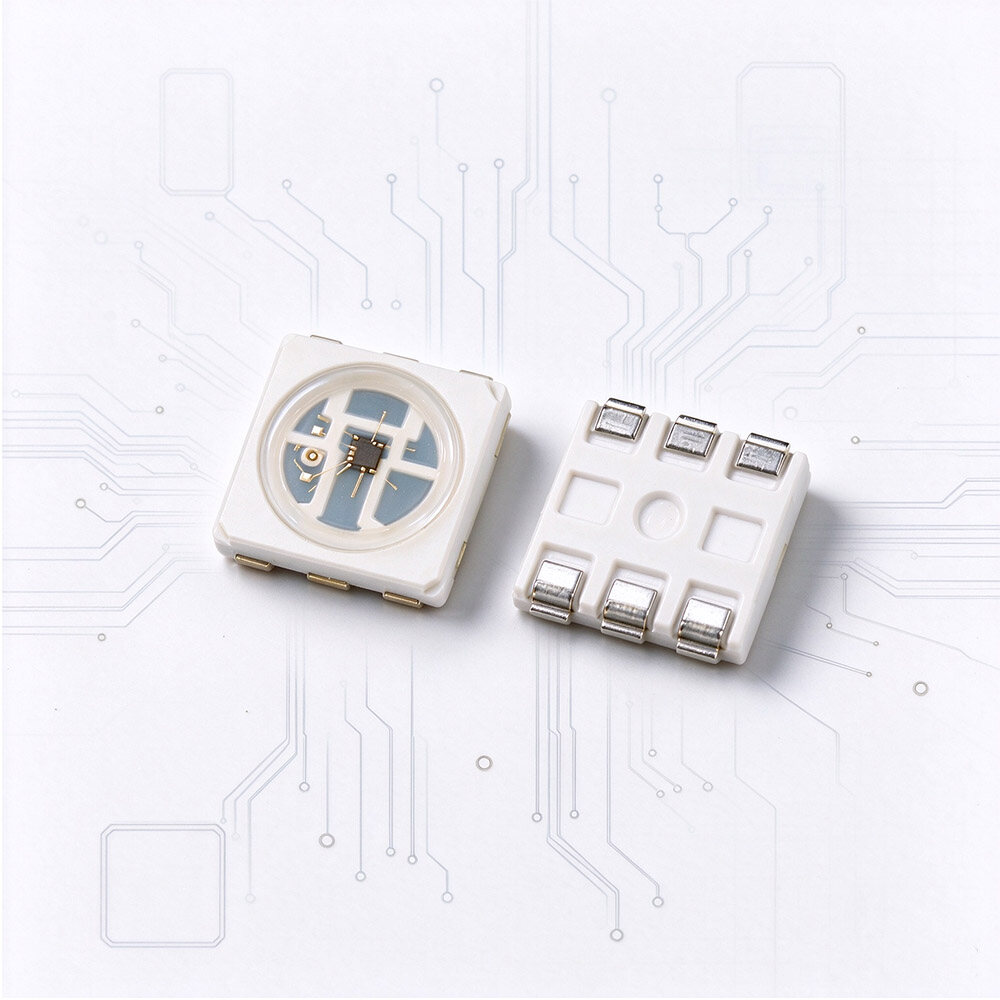HD107S SMD5050 RGB LED Chip with clock wire high fresh rate