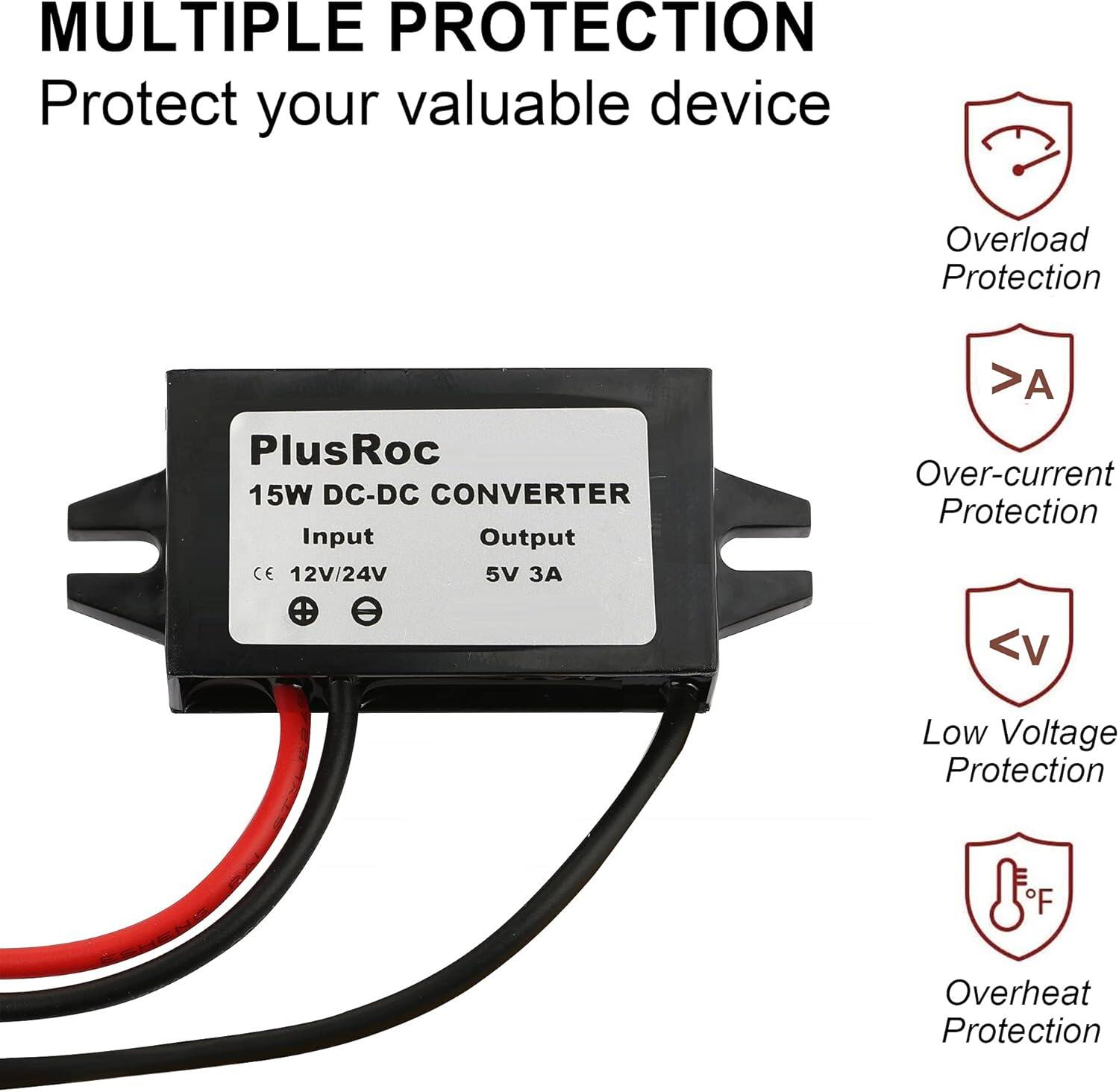 PlusRoc 12V/24V to 5V Converter thumbnail 4