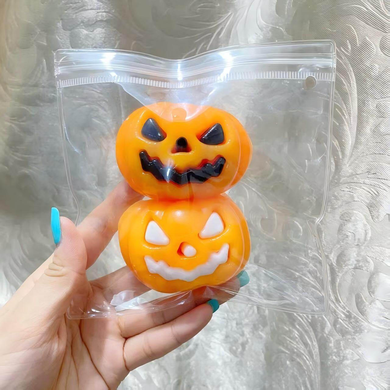 Double Stacked Pumpkin TPR Squishy