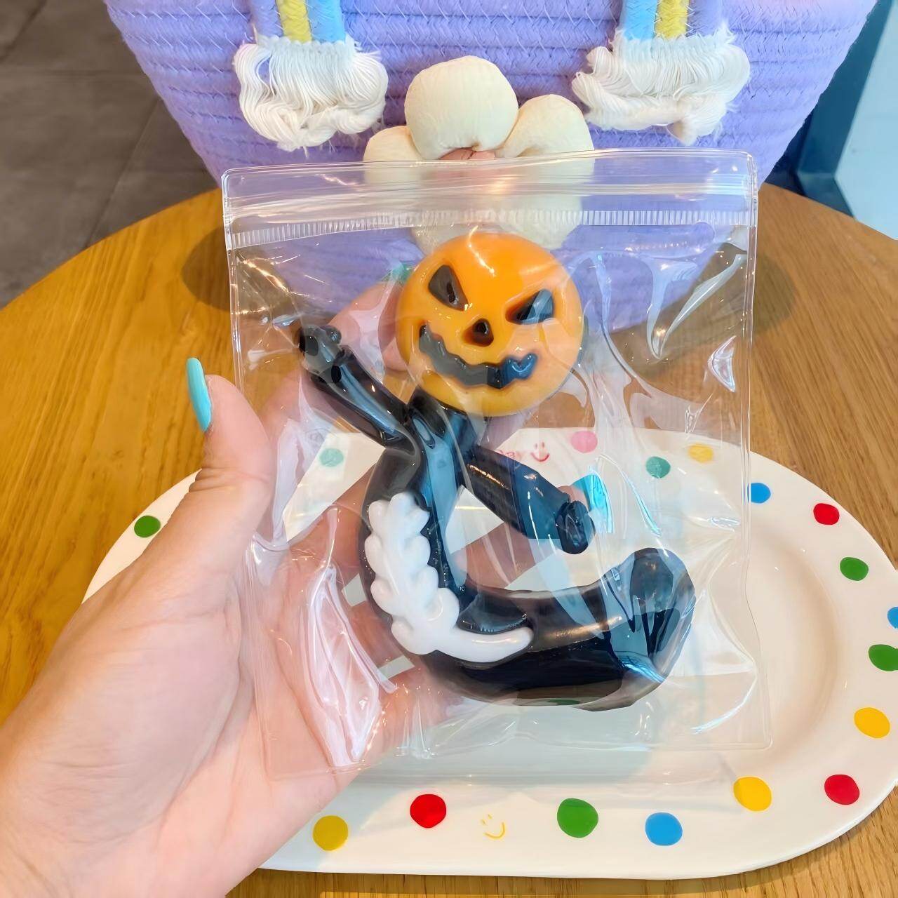 Halloween Pumpkin Head Snowman TPR Squishy