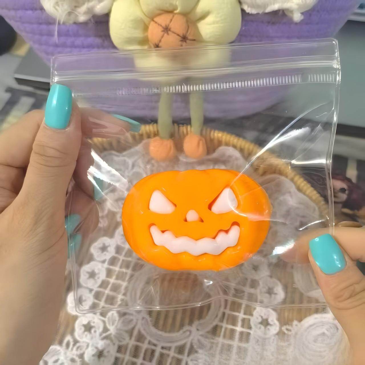 Halloween Pumpkin Jack-o-Lantern Squishy